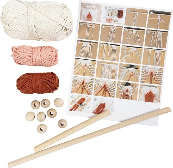 Actual product image Creativ Company Mini Macramé Wall Decoration Craft Set
