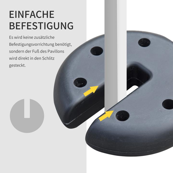 Immagine prodotto Outsunny Pesi aggiuntivi per il padiglione pieghevole (20 cm, 20 cm)