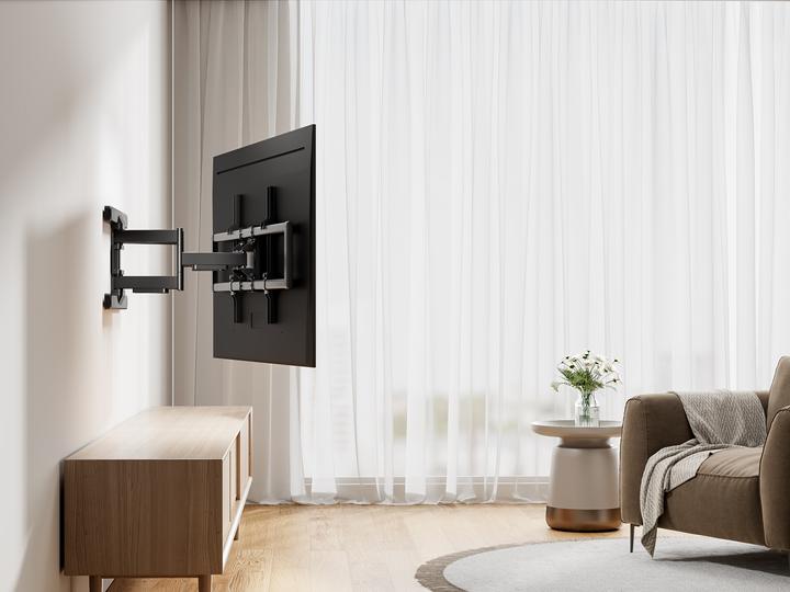 Immagine prodotto equip Supporto a parete 43"-100"/1TFT 60kg inclinazione a 2 snodi bw (Muro, 100", 60 kg)