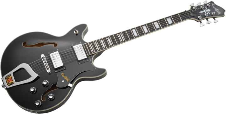 Actual product image Hagstrom Electric Guitar, Alvar, Black (Electric guitar)