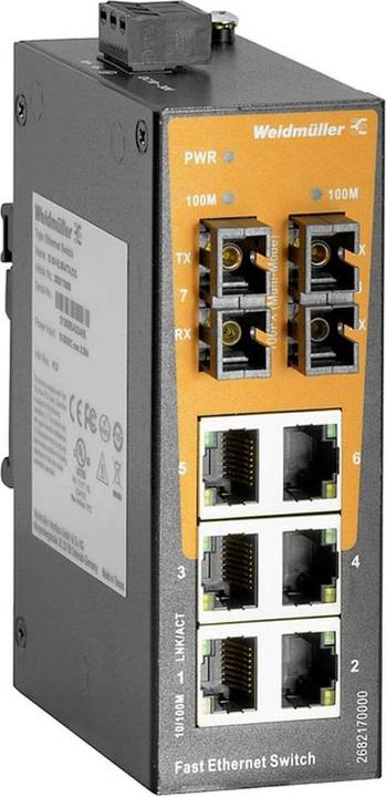 Weidmüller IE-SW-EL08-6TX-2SC (6 ports)