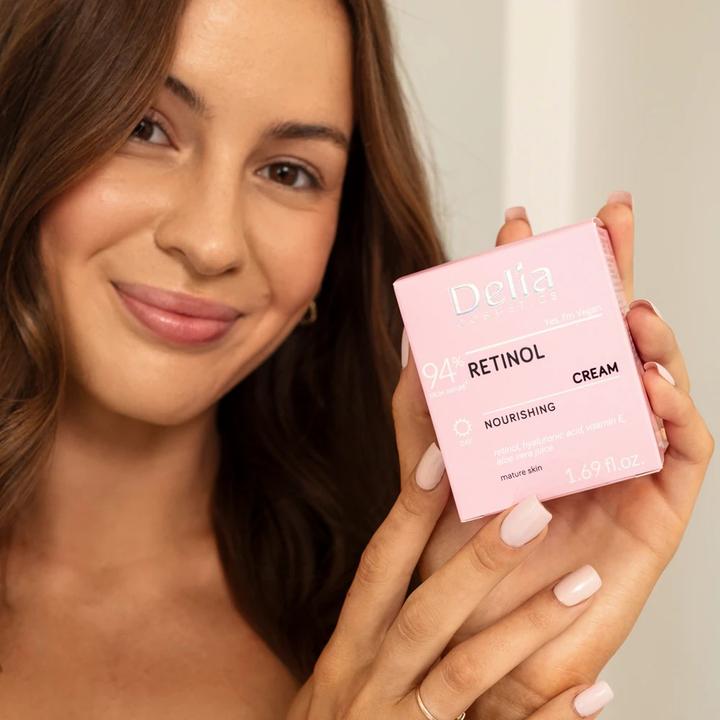 Actual product image Delia Cosmetics Delia 94 Retinol Cream with Nourishing Hyaluron and Vitamin E (50 ml, Day cream)
