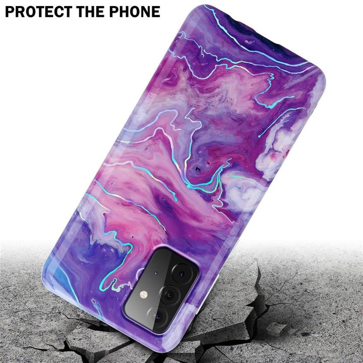 Image du produit Cadorabo Couverture IMD TPU Marbre coloré (Samsung Galaxy A72)