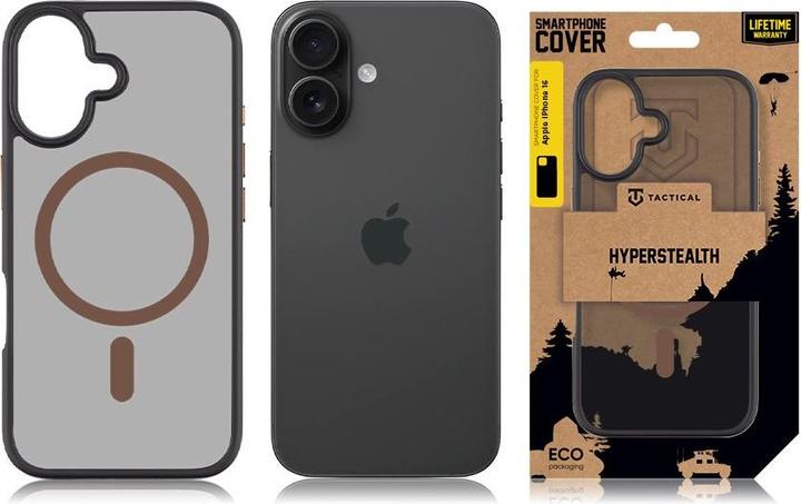 Immagine prodotto Tactical MagForce Hyperstealth 2.0 Case für iPhone 16 Schwarz/ Moose (Apple iPhone 16)
