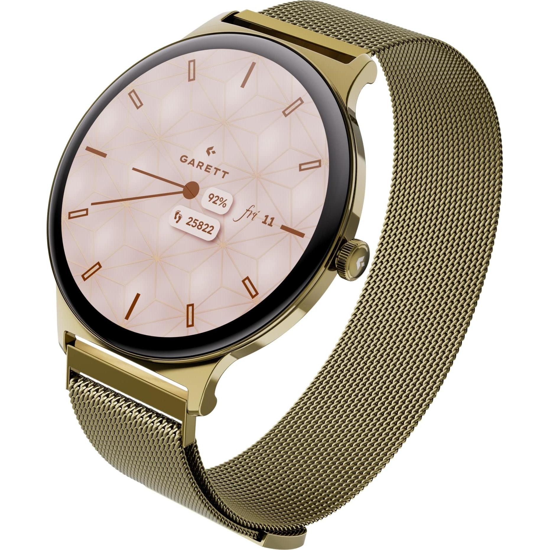 Garett Smartwatch Verona 2 zlatá MESH steel, Smartwatch