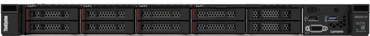 Produktbild Lenovo ThinkSystem SR250 V3, 2,6 GHz, E-2468, 32 GB, DDR5-SDRAM, 800 W, Rack (1U) (32 GB, Rack Server)