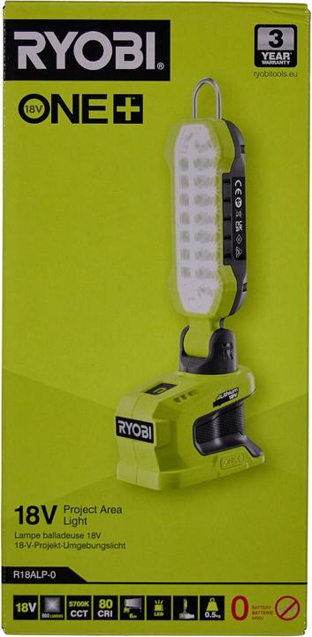 Actual product image Ryobi R18ALP-0 Battery-powered rotating room lamp (900 lm)
