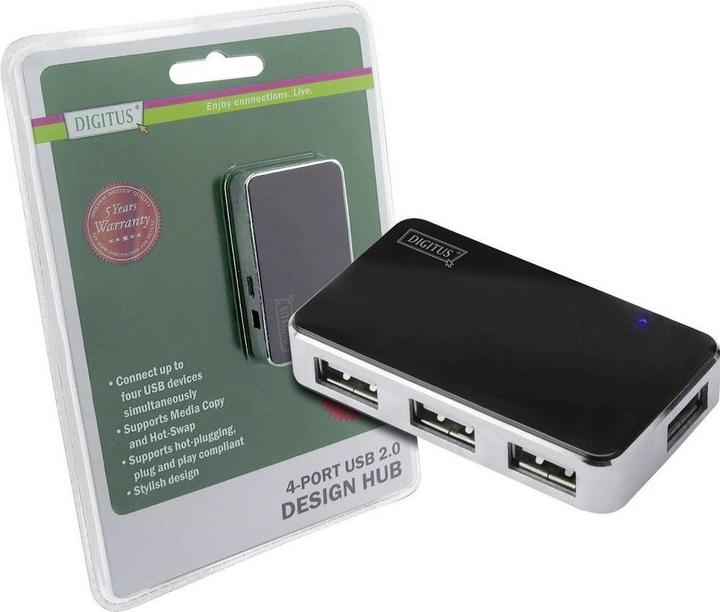 Immagine prodotto Digitus Hub USB 2.0 (USB-A, 4 porte)