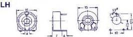 Produktbild Velleman Piher Trimmer 4K7 (Large Hor For Spindle)