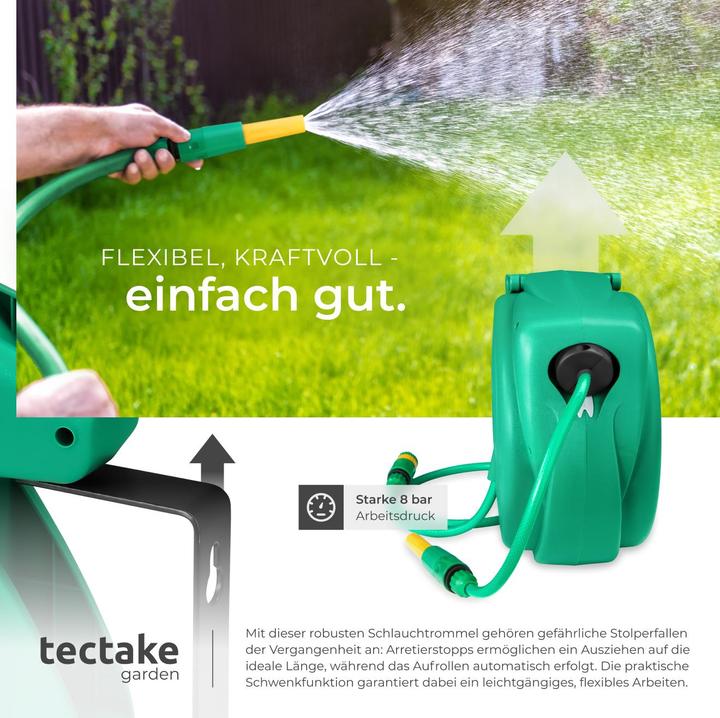 Produktbild tectake Schlauchaufroller (10 m)