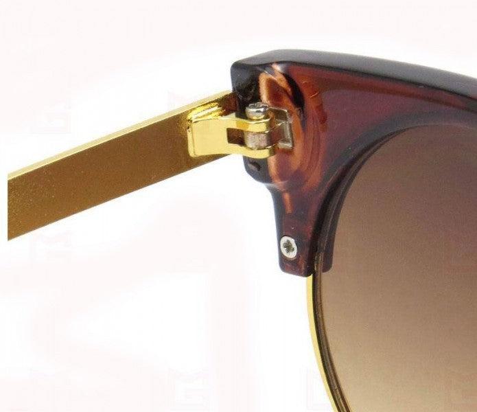 Actual product image Hermex Cat Eye Vintage Retro 80s Sunglasses UV400 - Brown Leopard