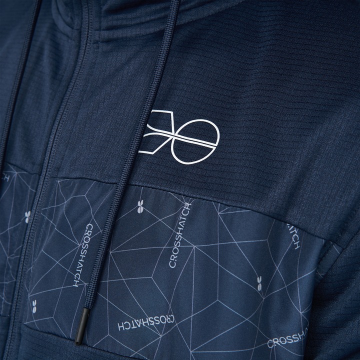 Actual product image Crosshatch Mens Pyramid Full Zip Track Top (S)