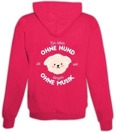 Immagine prodotto Schwesternuhr Felpa con cappuccio Dog & Music Unisex (S)