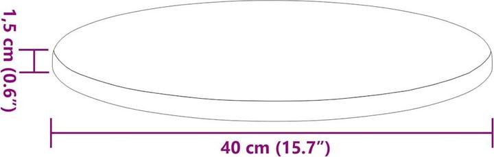 Produktbild VidaXL Tischplatte (40 x 40 x 1.5 cm)