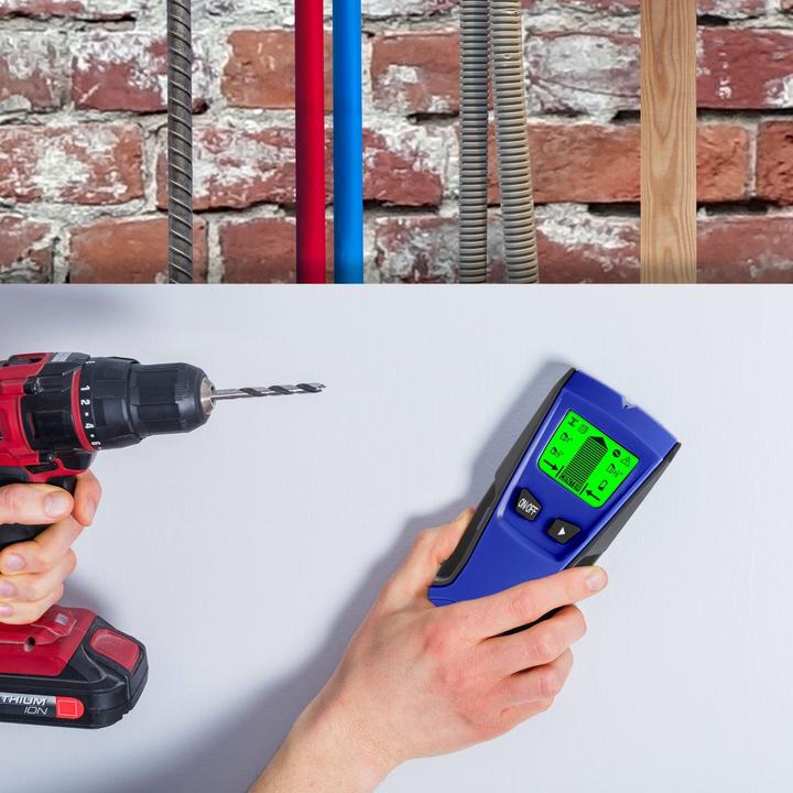 Produktbild Velleman Detektor geeignet f?r Holz, eisenhaltige Metalle und stromf?hrende Leitungen
