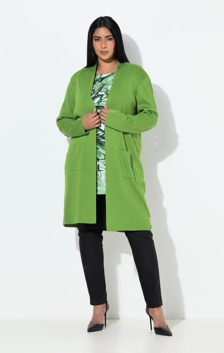 Produktbild Ulla Popken Strickjacke, lange, offene Form, weicher Feinstrick (58)