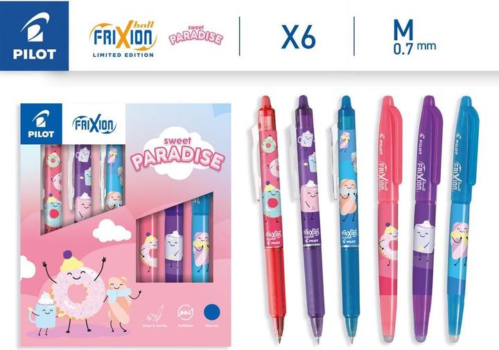 Actual product image Pilot Frixion Ball Sweet 0.7mm 150.400.9 Collector Box 6 Stück (Multicolor, 6x)