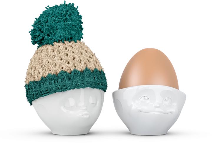58 Products Eierbecher Mütze Elfenbein / Smaragd (1 x)