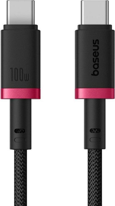 Immagine prodotto Baseus Dura Cavo di ricarica rapida da Tipo C a Tipo C 100 W da 1 m nero rosso (1 m, USB 3.2 Gen 1, 100 W)