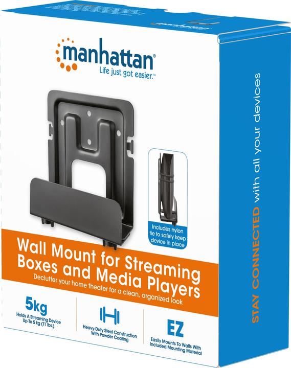 Produktbild Manhattan Wandhalterung für Streamingboxen und Media-Player (Wand, 5 kg)