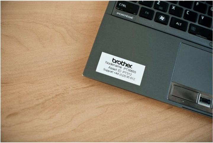 Actual product image Brother P-Touch (6.90 cm, Black, White)