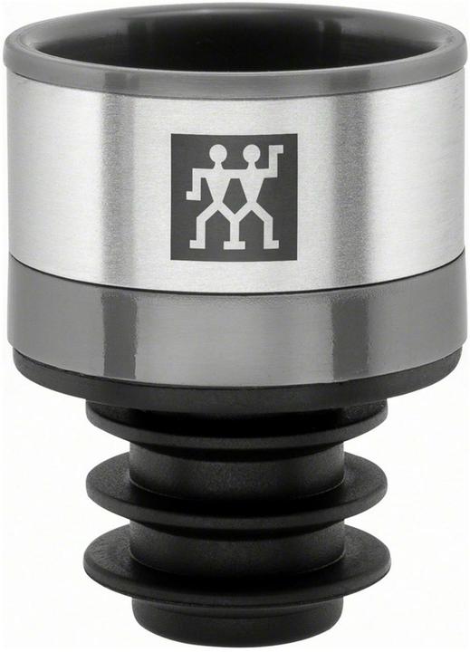 Zwilling Vacuum wine stopper, 3x3x4 cm, grey (Wine stopper)