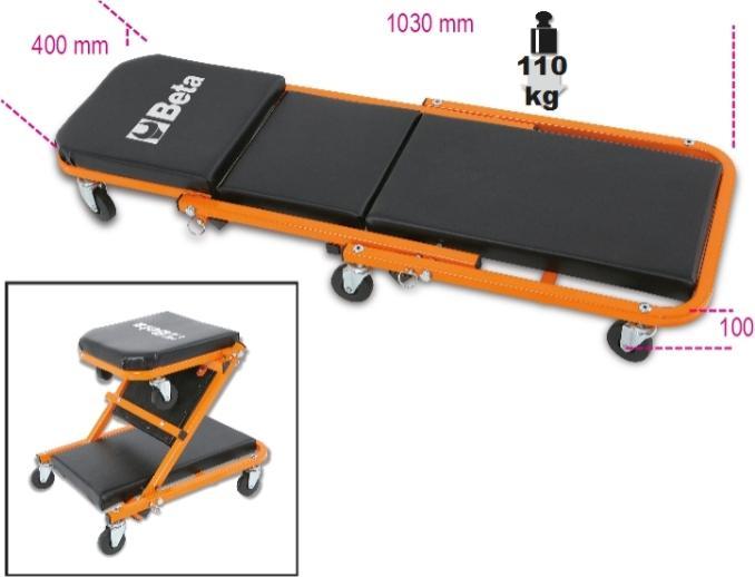 Actual product image Beta Tools padded workshop bed