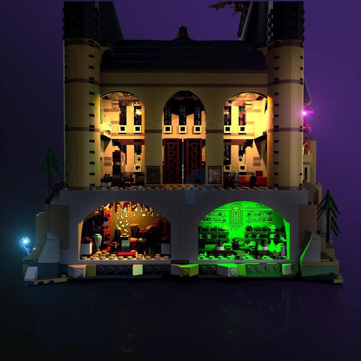Actual product image Light my bricks LMB 2.0 LED light set for LEGO 71043 Harry Potter Hogwarts Castle