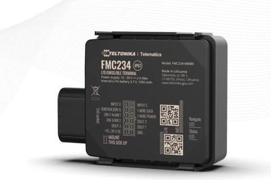 Image du produit Teltonika FMC234WCJ501 - FMC234, Tracker 4G LTE Cat 1 résistant à l'eau avec batterie haute capacité