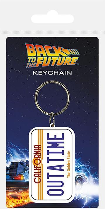Actual product image Pyramid BACK TO THE FUTURE - License Plate - Porte-Clés Caoutchouc