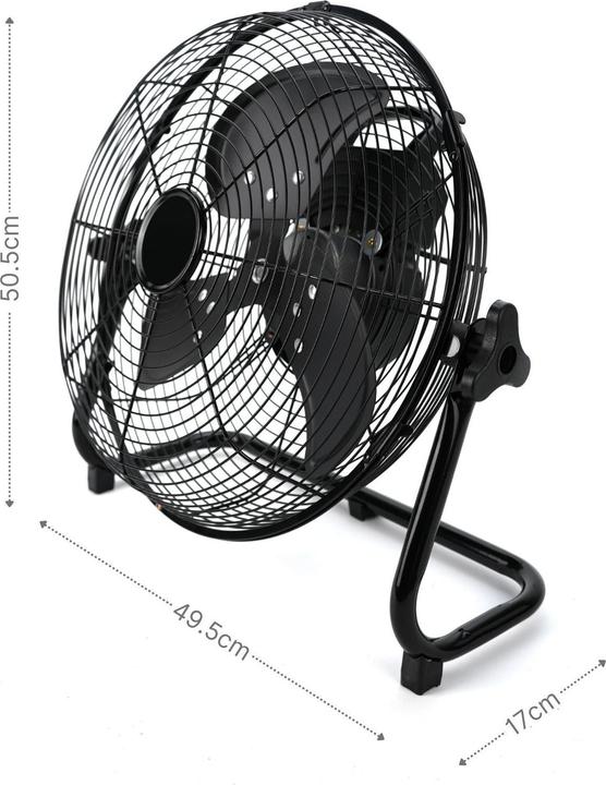 Actual product image Hermex Bodenventilator Standventilator Tischventilator Gebläse Ventilator (45 dB)