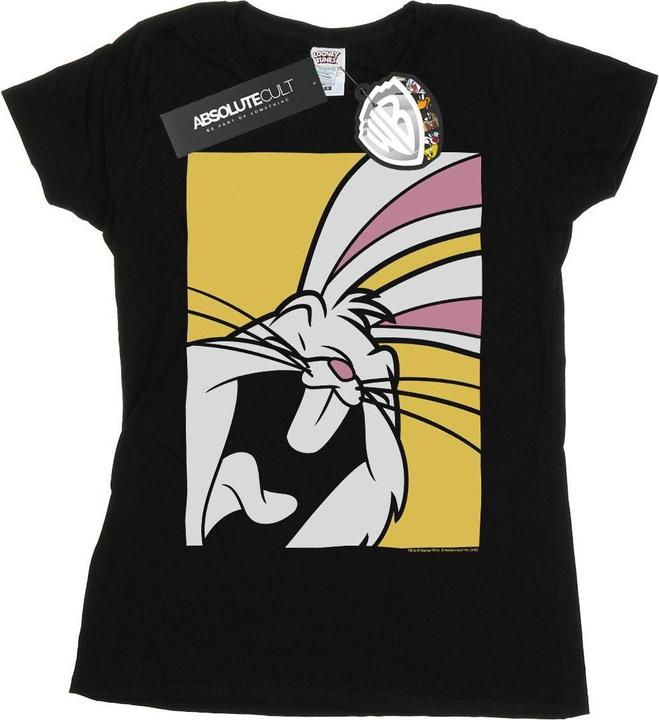 Actual product image Looney Tunes Womens/Ladies Bugs Bunny Laughing Cotton T-Shirt (M)