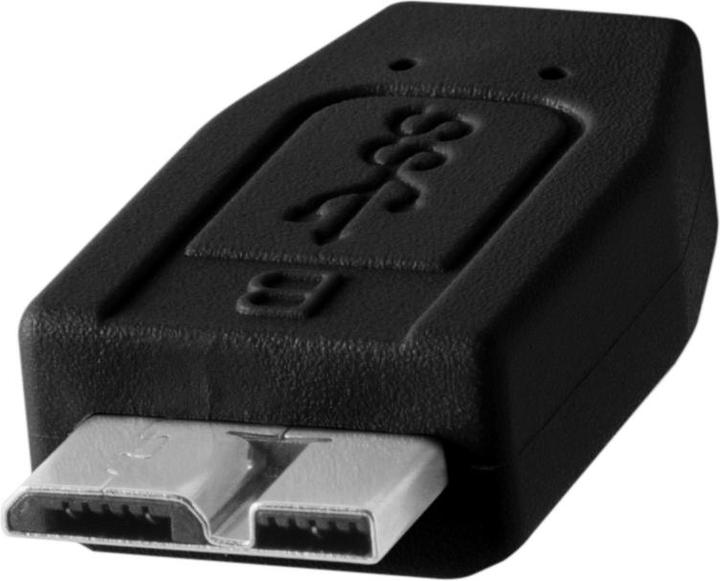 Produktbild Tether Tools TetherPro, USB-C 3.0 Kabel, USB-C / 3.0 Micro-B, 4.6 m, Schwarz (4.60 m, USB 3.2 Gen 1)