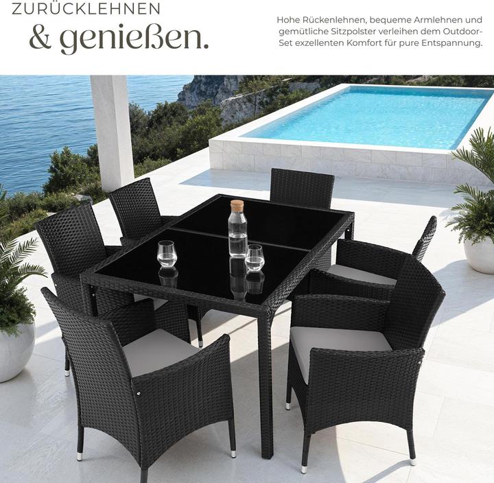 Produktbild tectake Rattan Sitzgruppe Porto