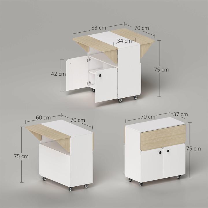 Produktbild Homcom Klapptisch (70 x 83 x 75 cm)
