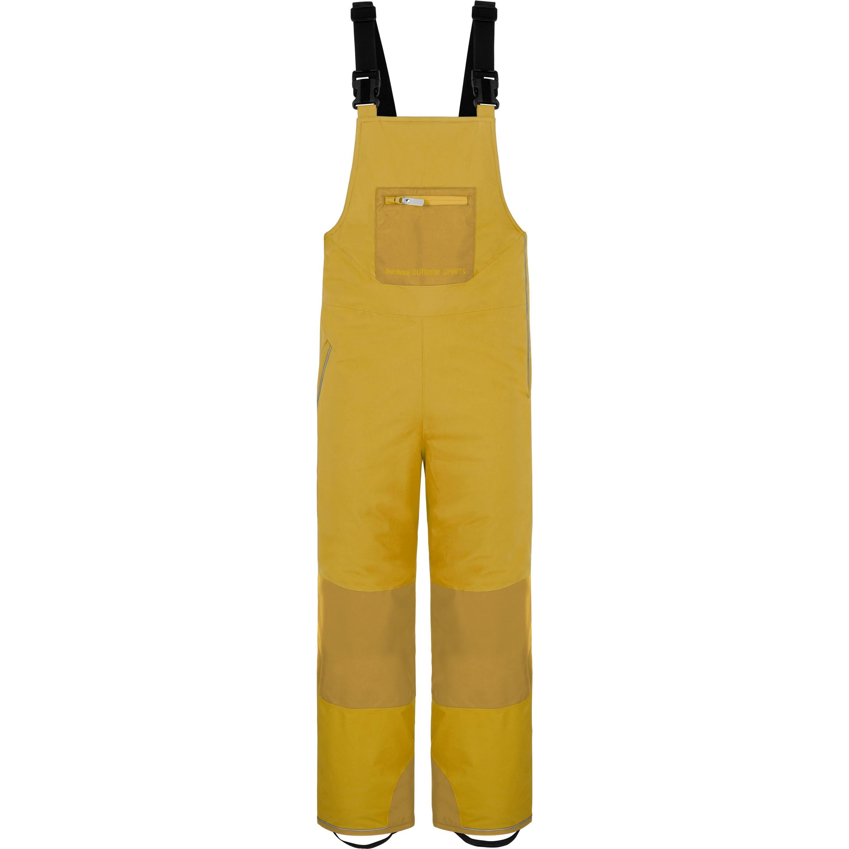 Normani, Herren, Skihosen, Kinder Winter Latzhose „Paulatuk“ - 8755 (98, 102, 104, 100 A), Gelb, 104, 98, 102, 100 A
