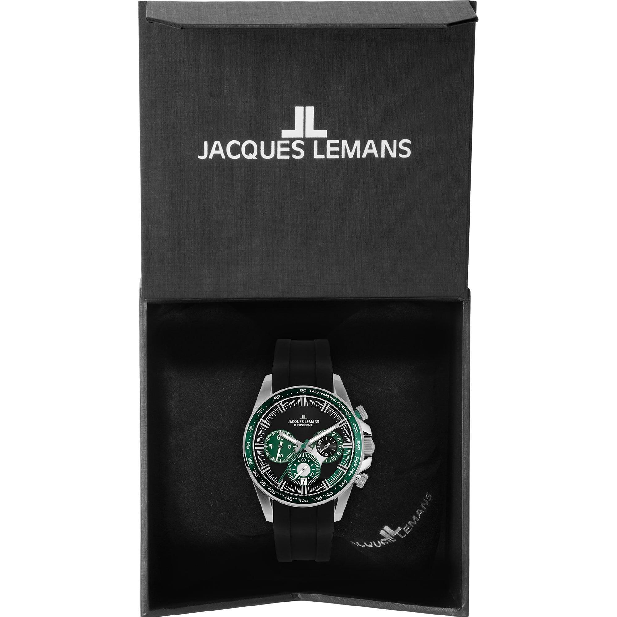 Thumbnail - Jacques Lemans, Armbanduhr, Chronograph, Silber, (Chronograph, 40 mm)
