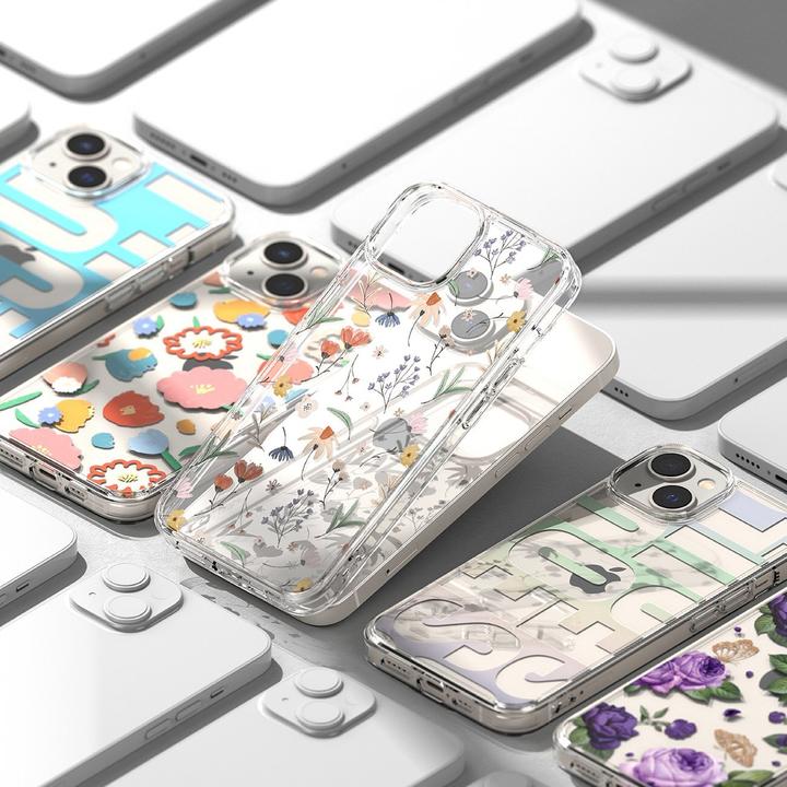 Immagine prodotto Ringke Fusion Design Sleeve Cover blindata con cornice in gel per iPhone 14 Plus trasparente (Floral) (FD) (Apple iPhone 14 Plus)