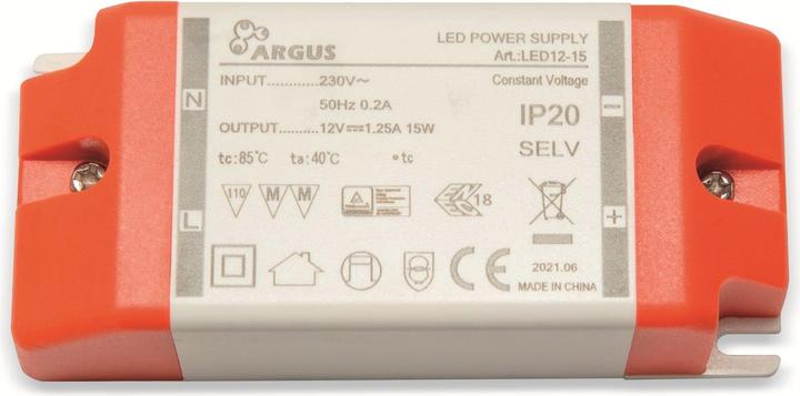 Image du produit Intertech LED Driver LED 12-15 12V Tension de sortie 15W Puissance