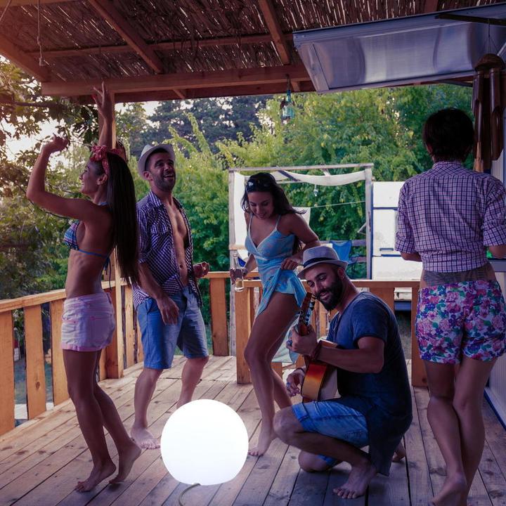 Produktbild Newgarden BULY 40 LED Kugelleuchte, runde Gartenleuchte 40cm E27 Innen & Aussen IP65 (600 lm, E27, IP65)