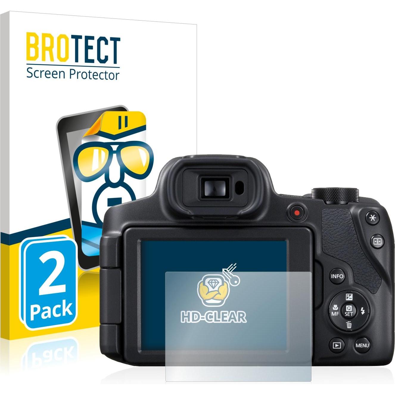 BROTECT Schutzfolie Displayschutz Klar (Displayschutz, PowerShot SX70 HS), Kameraschutz, Transparent