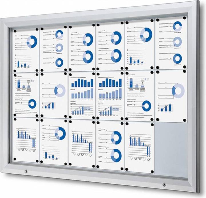 Productafbeelding Showdown Displays Showdown® Displays Showcase T zilver 18x DIN A4