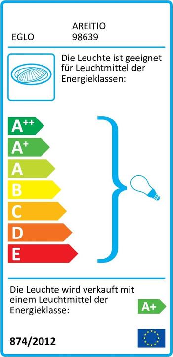 Energie-Label EGLO LED-Einbauleuchten-Set (400 lm, GU10)