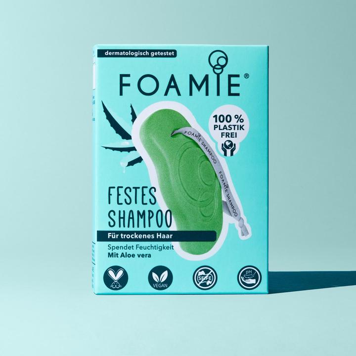 Actual product image Foamie Aloe You Vera Much (80 ml, Solid shampoo)