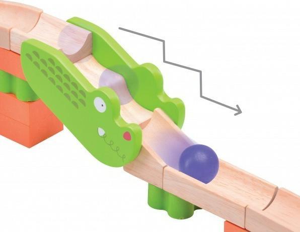 Actual product image Wonderworld WW TrixTrack marble run Safari Track
