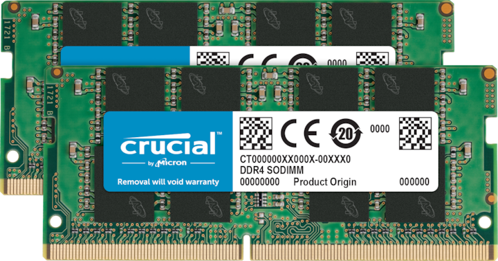Crucial Laptop Memory (2 x 8GB, 2666 MHz, DDR4-RAM, SO-DIMM)