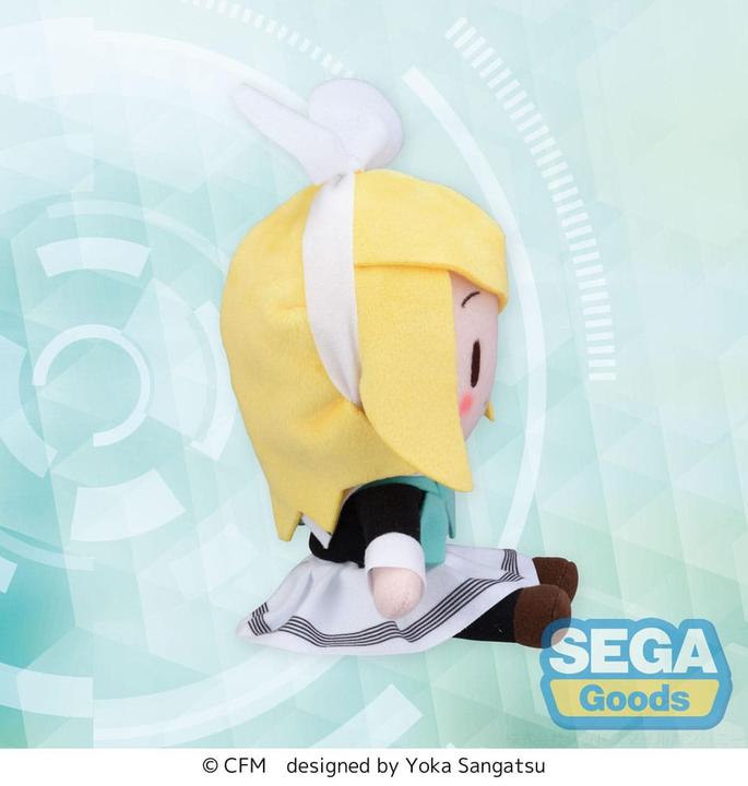 Actual product image Sega Character Vocal Series 02: Kagamine Rin/Len Fuwa Petit Mini Plush Figure Kagamine Rin Uniform Ver. (16 cm)