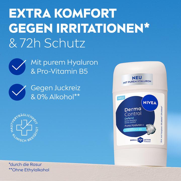 Produktbild NIVEA Deo Derma Control Defend Stick Female 50 ml (Stick, 50 ml)