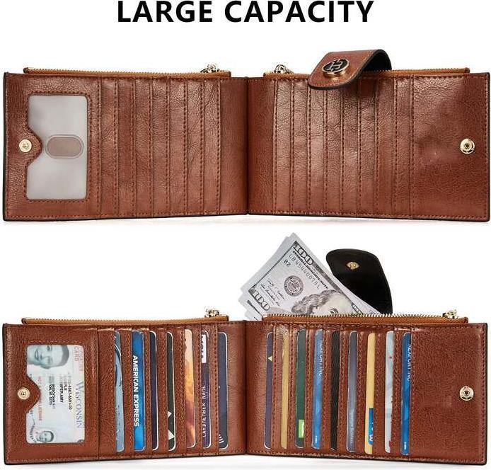 Produktbild Only-Bags.Store Kreditkarteninhaber, Brieftasche Damen kleinen RFID-Schutz Brieftasche für Geldbeutel PU Leder