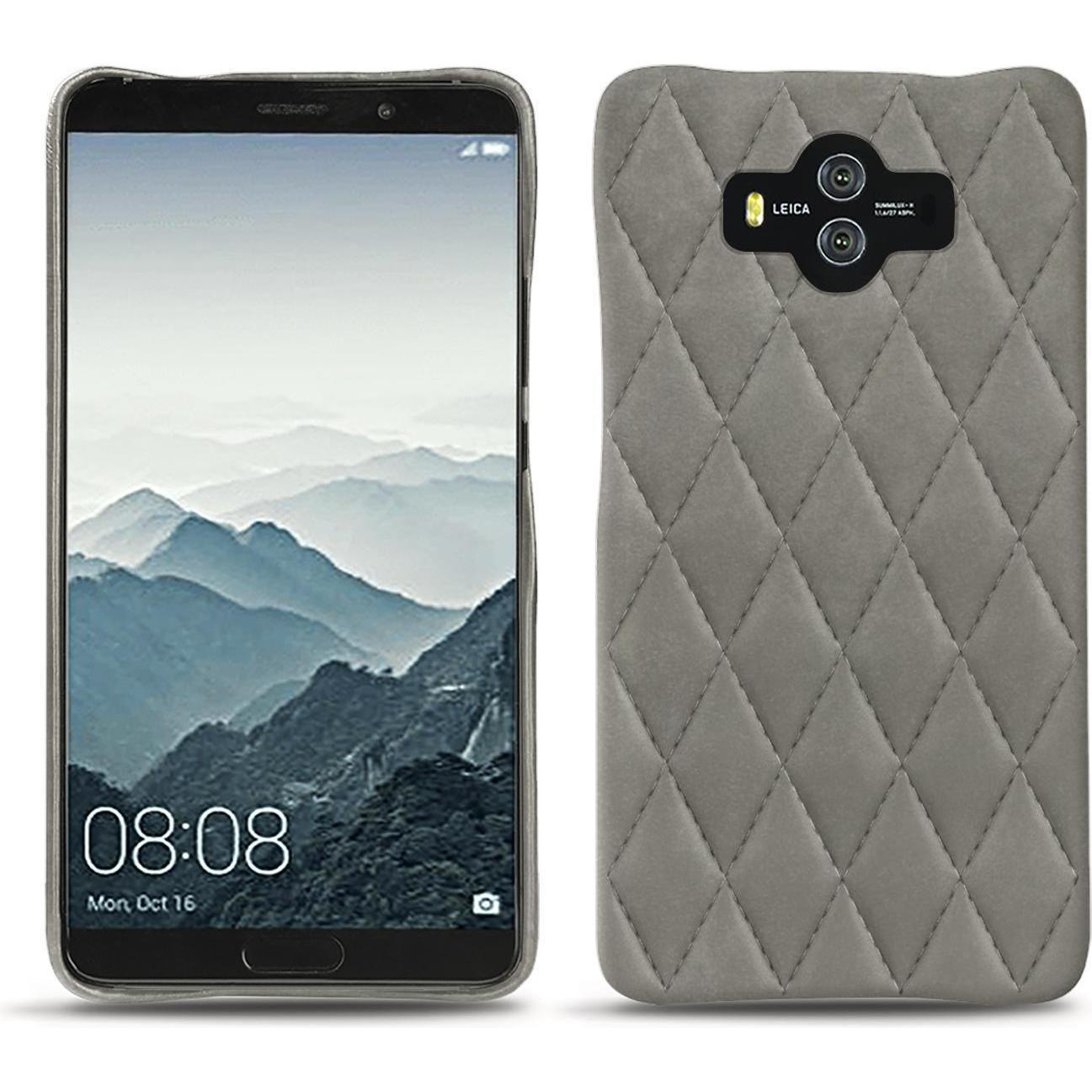 Noreve Lederschutzhülle (Huawei Mate 10), Smartphone Hülle, Grau